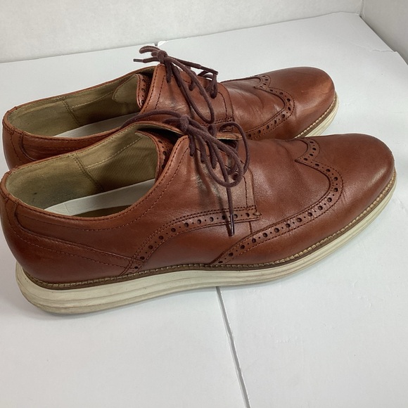 Cole Haan Chestnut Leather Oxfords